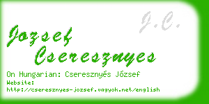 jozsef cseresznyes business card
